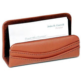 Tan Leather Business Card Holder